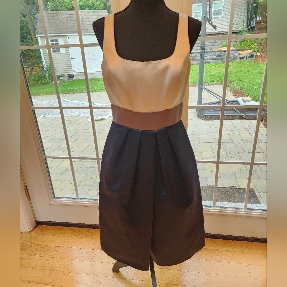NWOT BARI JAY Sleeveless Satin Short Cocktail Length Bridesmaid Dress Sz 10